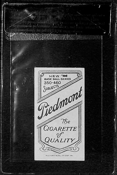 1909-11 T206 Jimmy Sheckard - Piedmont Back - Glove Showing - BVG 6.0 - Factory No. 25 - High Grade