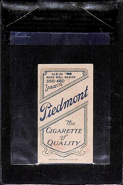 1909-11 T206  Hal Chase - Holding Trophy - Piedmont Back - BVG 5.5 - Factory No. 25