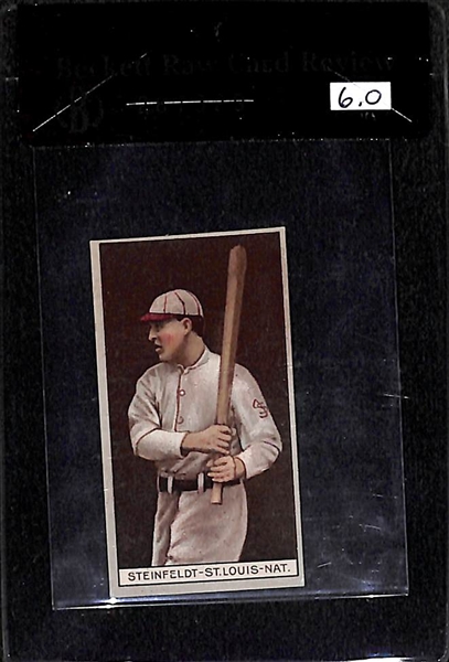 1912 T207 Harry Steinfeldt - Recruit Back - BVG 6.0 - Factory No. 240 (POP 1)