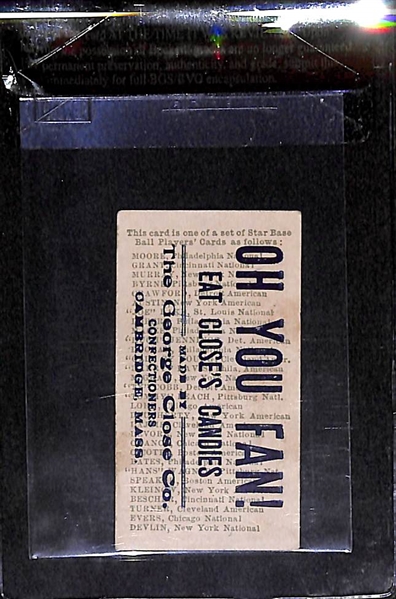 *EXTREMELY RARE*  1911 E94 Hans Lobert - Close Candy **OH YOU FAN ** Overprint BVG 3.5