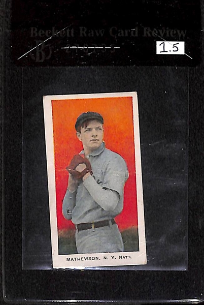 1910 E93 Christy Mathewson - Standard Caramel - BVG 1.5