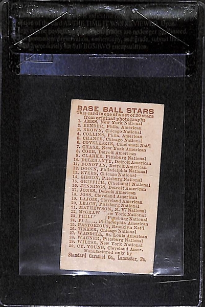 1910 E93 Christy Mathewson - Standard Caramel - BVG 1.5