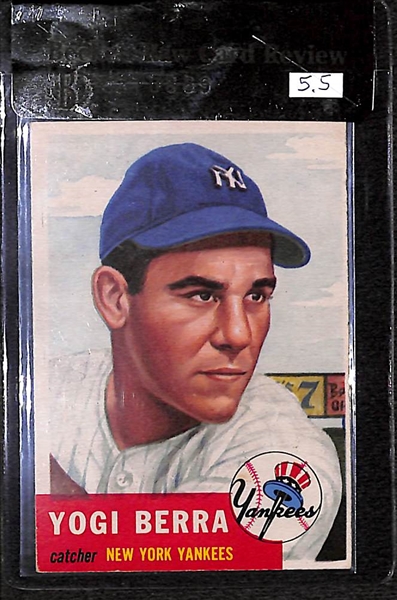 1953 Topps Yogi Berra #104 Card BVG 5.5
