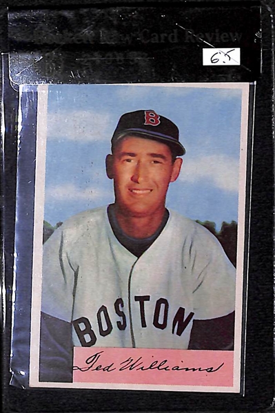 1954 Bowman Ted Williams #66 Card BVG 6.5 - HIGH GRADE!