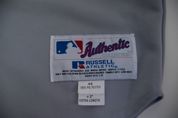 Derek Jeter Game Worn/Used 2002 Yankees Road Jersey - Mears LOA
