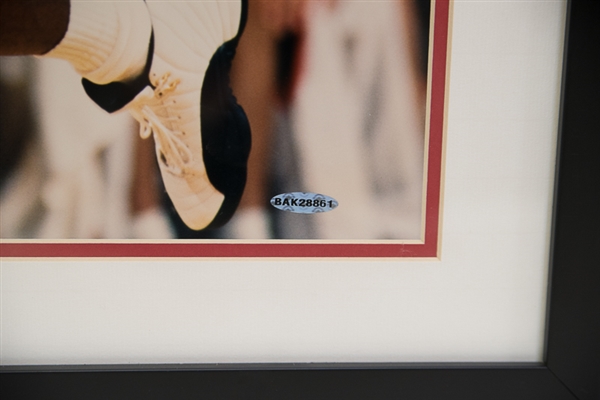 Michael Jordan Signed Framed 16 x 20 Photo - Upper Deck COA