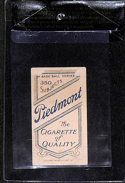 1909-11 T206 Cy Young - Gove Shows - Piedmont Back - BVG 1.5 - Factory No 25 - HOF