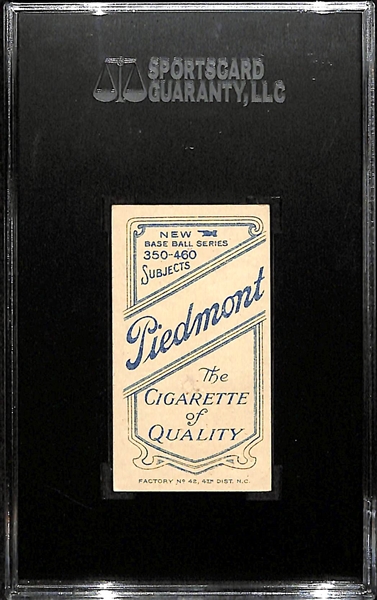 1911 T206 Sherry Magee - With Bat - Piedmont Back - SGC 10 (1) - Factory No. 42