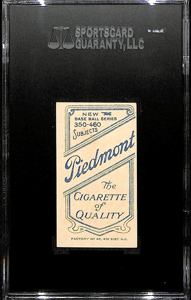 1911 T206 Ed Willetts - Throwing - Piedmont Back - SGC 80 (6) - Factory No. 42