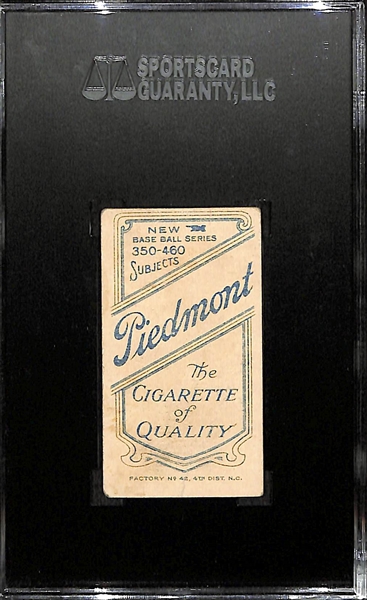 1911 T206 Sam Crawford- With Bat - SGC 35 (2.5) - Factory No. 42