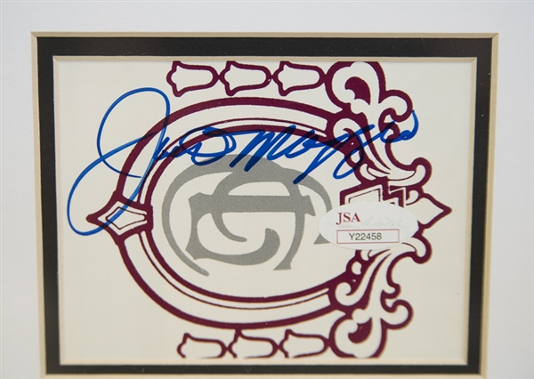 Joe DiMaggio Framed Cut Autograph & Photo Display - JSA