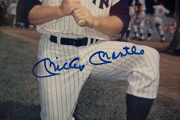 Mickey Mantle Signed & Framed 8 x 10 Photo
