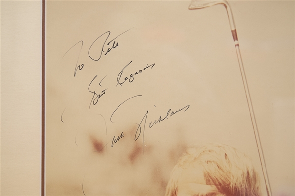 Jack Nicklaus Signed & Framed 22 x 34 Photo - JSA