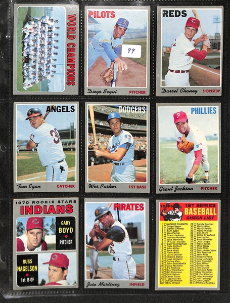 1970 Topps Complete Baseball Card Set w. Thurman Munson RC Card