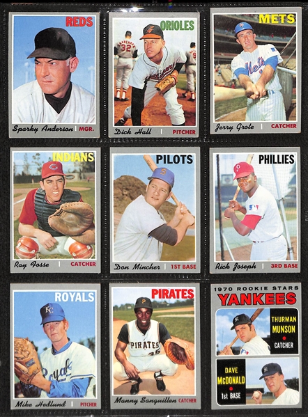 1970 Topps Complete Baseball Card Set w. Thurman Munson RC Card
