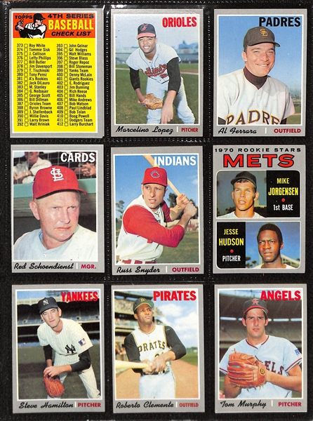 1970 Topps Complete Baseball Card Set w. Thurman Munson RC Card