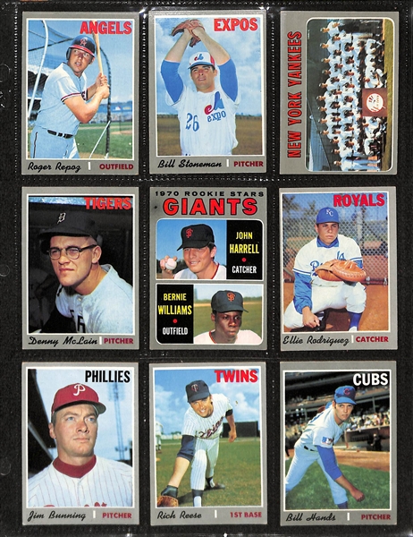 1970 Topps Complete Baseball Card Set w. Thurman Munson RC Card