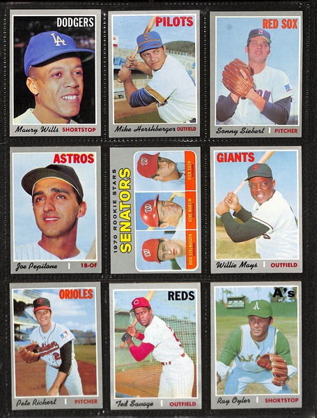 1970 Topps Complete Baseball Card Set w. Thurman Munson RC Card