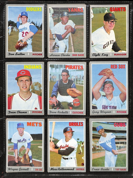 1970 Topps Complete Baseball Card Set w. Thurman Munson RC Card