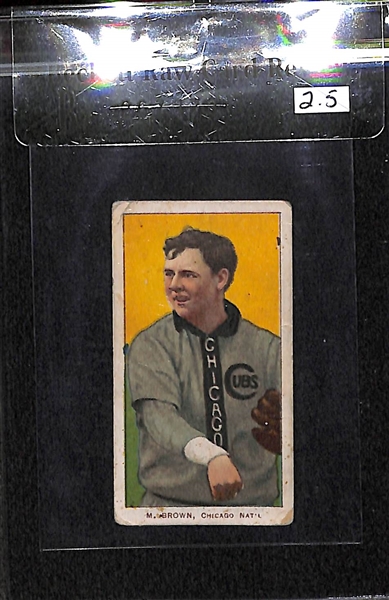 1909-11 T206 Mordecai Brown - Chicago Shirt - Polar Bear Back - BVG 2.5 