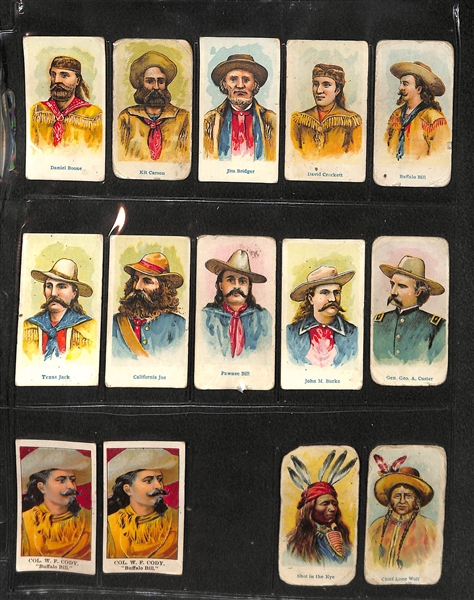 Lot Of 59 Early 1900's E-Series Caramel Cards w/ Boxers