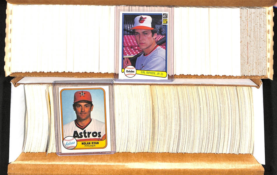 Lot Of 4 Baseball Complete Sets - 1981 & 82 Fleer - 1981 & 82 Donruss - 2 Cal Ripkin RC's 