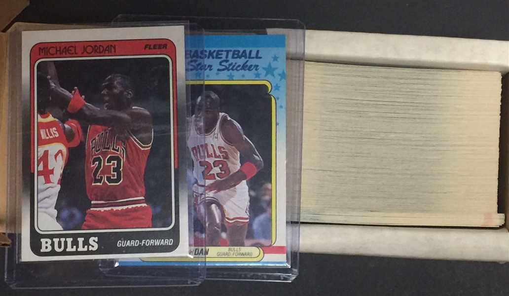 1988-89 Fleer Basketball Card Set w. Stickers