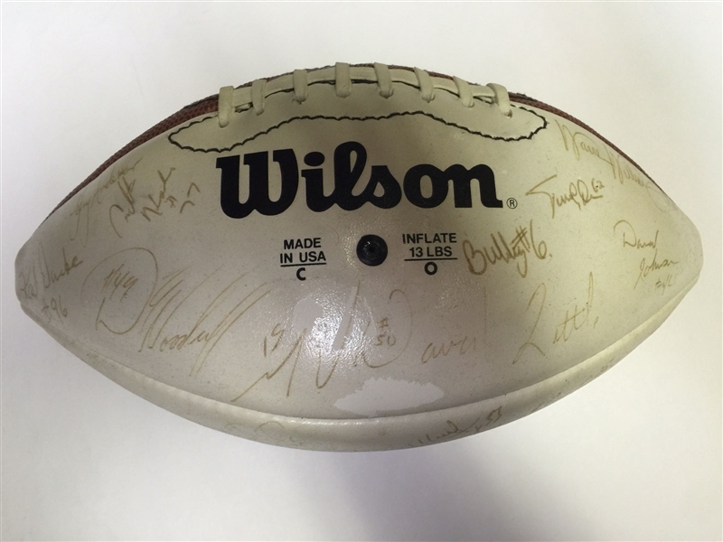 1990s Steelers Team Signed Football w. Approximately 30 Signatures