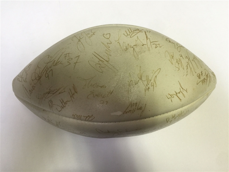1990s Steelers Team Signed Football w. Approximately 30 Signatures
