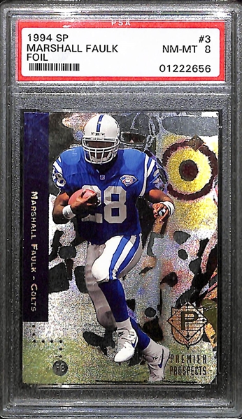 Lot Of 9 Football Graded Rookie Cards w. Jerry Rice & Troy Aikman