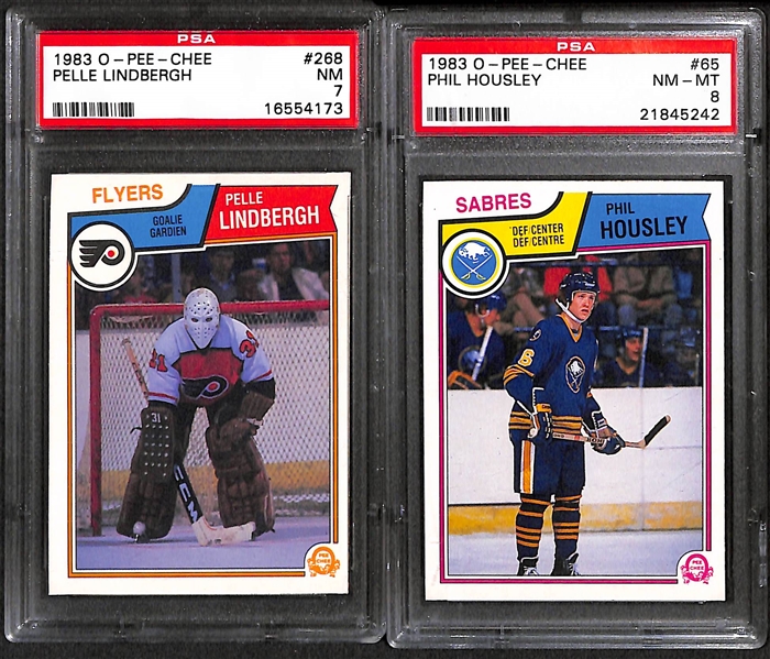 Lot Of 7 Hockey Graded Stars Rookie Cards w. Pele Lindbergh