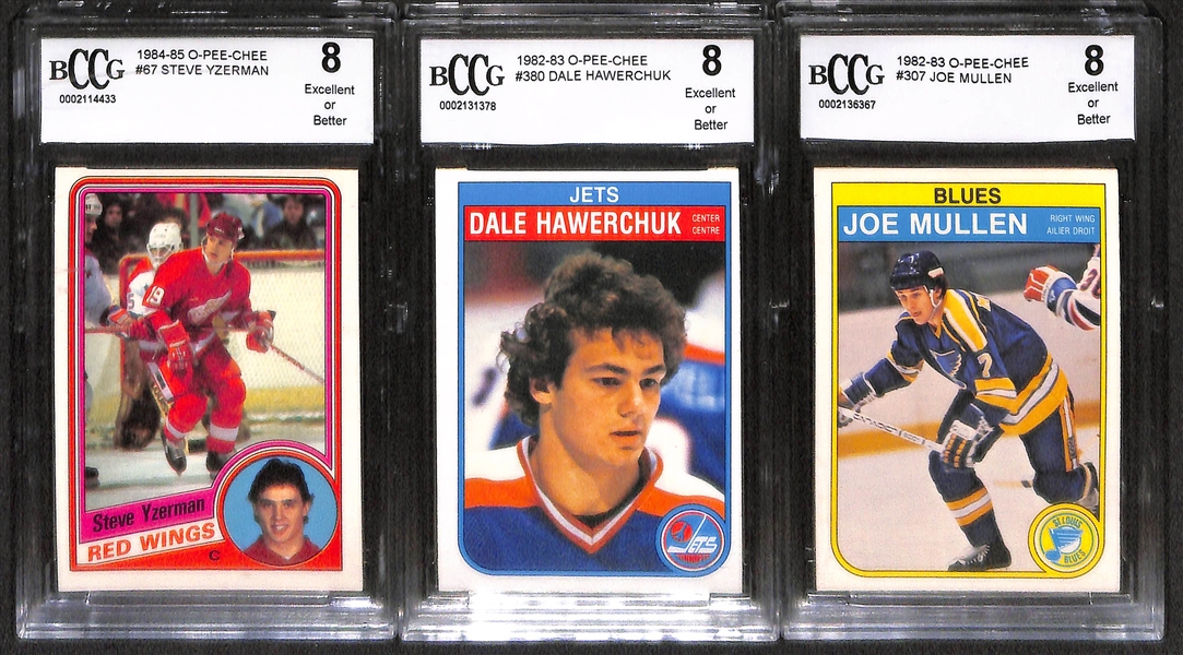 Lot Of 7 Hockey Graded Stars Rookie Cards w. Pele Lindbergh