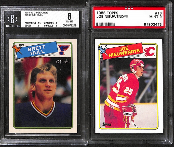 Lot Of 7 Hockey Graded Stars Rookie Cards w. Patrick Roy