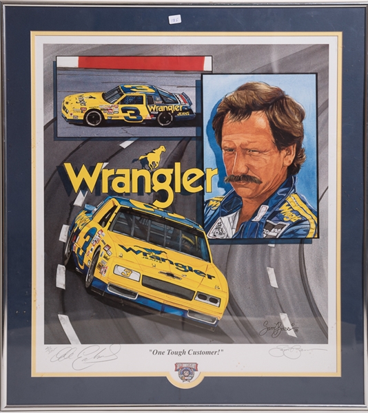 Dale Earnhardt Sr Signed Limited Edition Artist's Lithograph - JSA