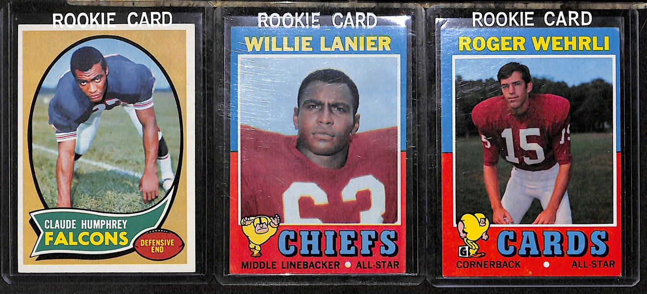 Lot Of 11 Football Stars Rookie Cards w. Leroy Kelly