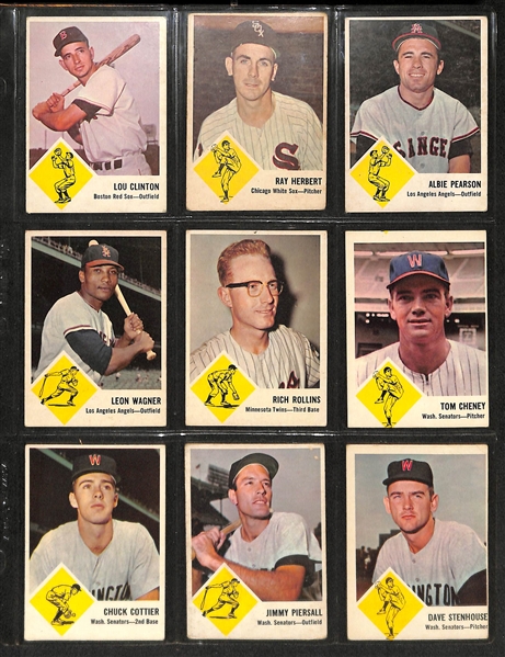 Lot of 33 1963 Fleer & 1959 Ted Williams Fleer Baseball Cards 