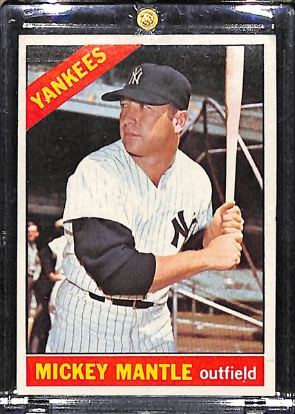 1966 Topps #50 Mickey Mantle Card