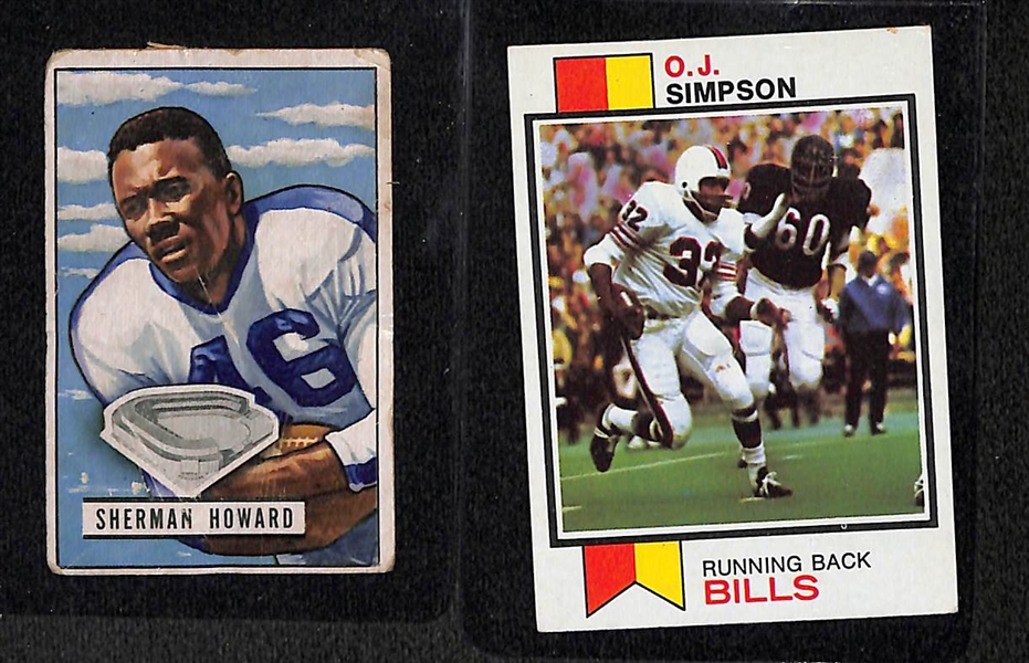 1950s - 1990s Football Card Variety Lot