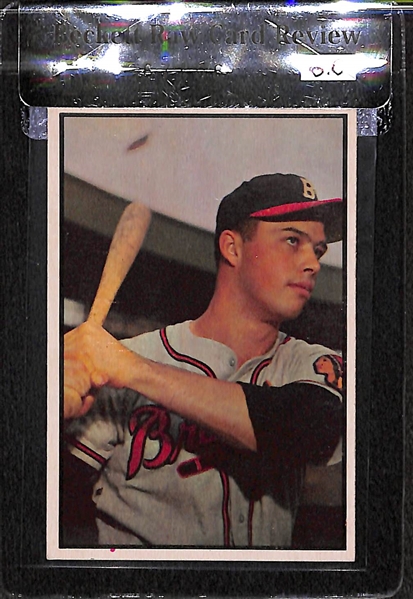1953 Bowman Color Eddie Mathews #97 BVG 6.0 - HOF