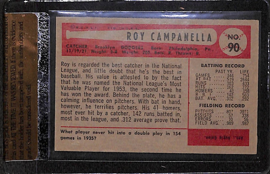 1954 Bowman Roy Campanella #90 BVG 7.5 - HOF