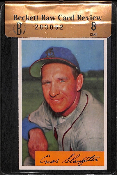 1954 Bowman Enos Slaughter #62 BVG 8.0 - HOF