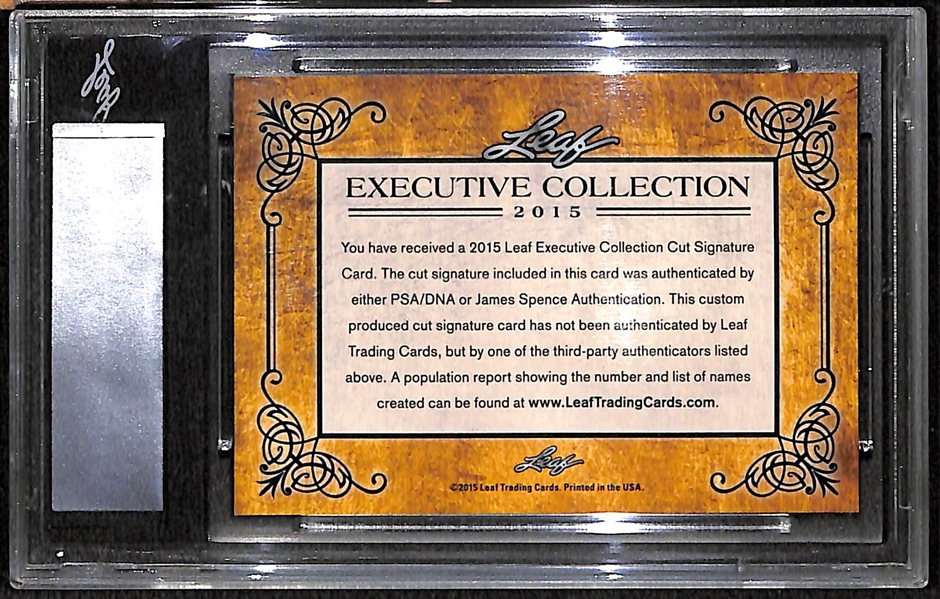 2015 Leaf Executive Collection Frankie Avalon #1/1 Cut Autograph Card