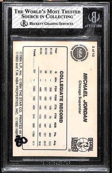 1986 Star #2 Michael Jordan Card BVG 7.5