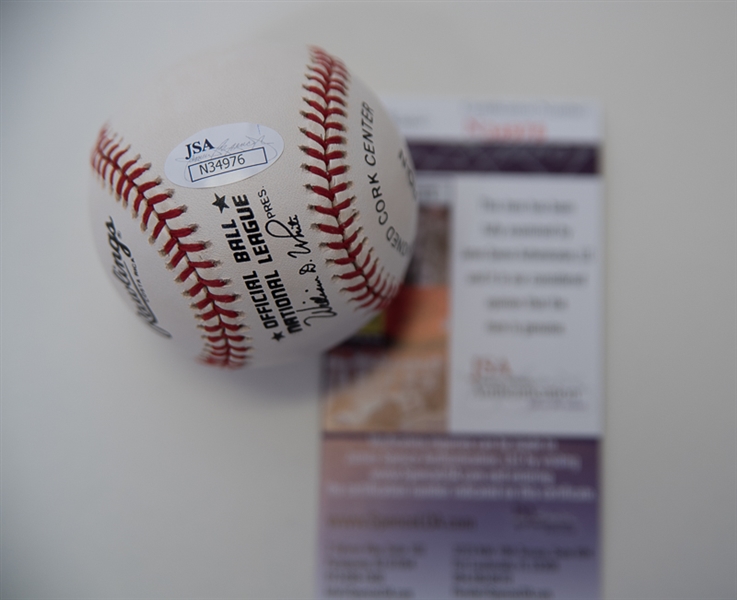 Whitey Ford & Stan Musial Signed Baseballs - JSA & Tristar