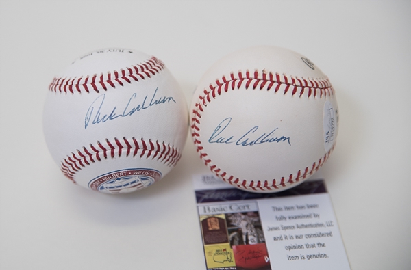 Richie Ashburn & Robin Roberts Signed Baseballs - JSA
