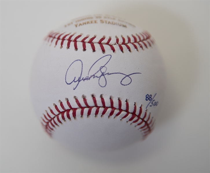 Alex Rodriguez & Don Mattingly Signed Baseballs - JSA
