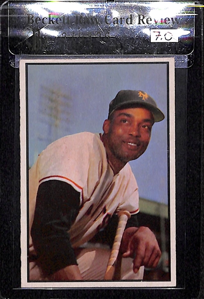 Lot of 2 - 1953 Bowman Color Monte Irvin #51, Sid Gordon #5 - Both BVG 7.0