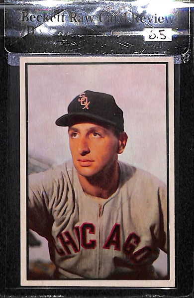 Lot of 3 - 1953 Bowman Color Billy Pierce #73, Vic Wertz #2, Saul Rogovin #75 - BVG 7.0, 6.5