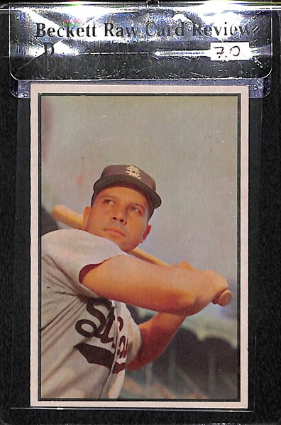 Lot of 3 - 1953 Bowman Color Billy Pierce #73, Vic Wertz #2, Saul Rogovin #75 - BVG 7.0, 6.5
