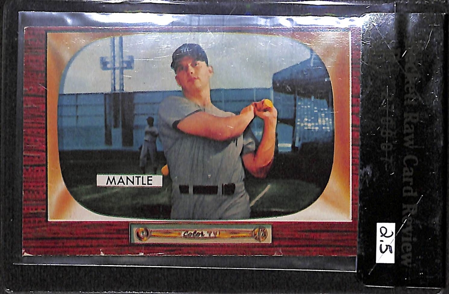 1955 Bowman Mickey Mantle #202 - BVG 2.5